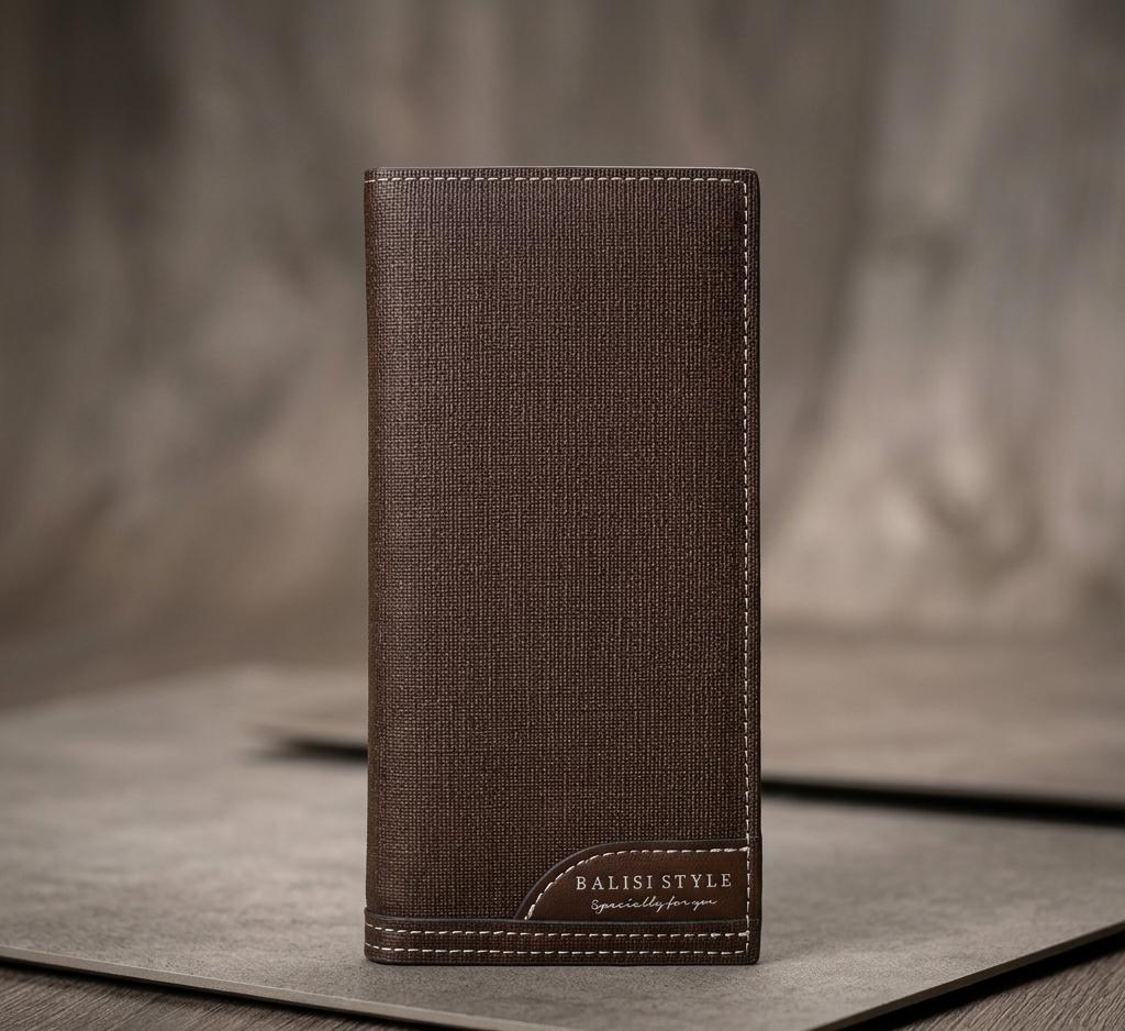 Balisi Style Two-Tone Long Wallet