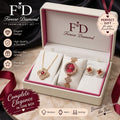 Forever Diamond Premium Women's Jewelry and Watch Gift Set